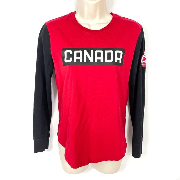 3/$25 Womens Team Canada Long Sleeve T Shirt Small - Picture 1 of 8